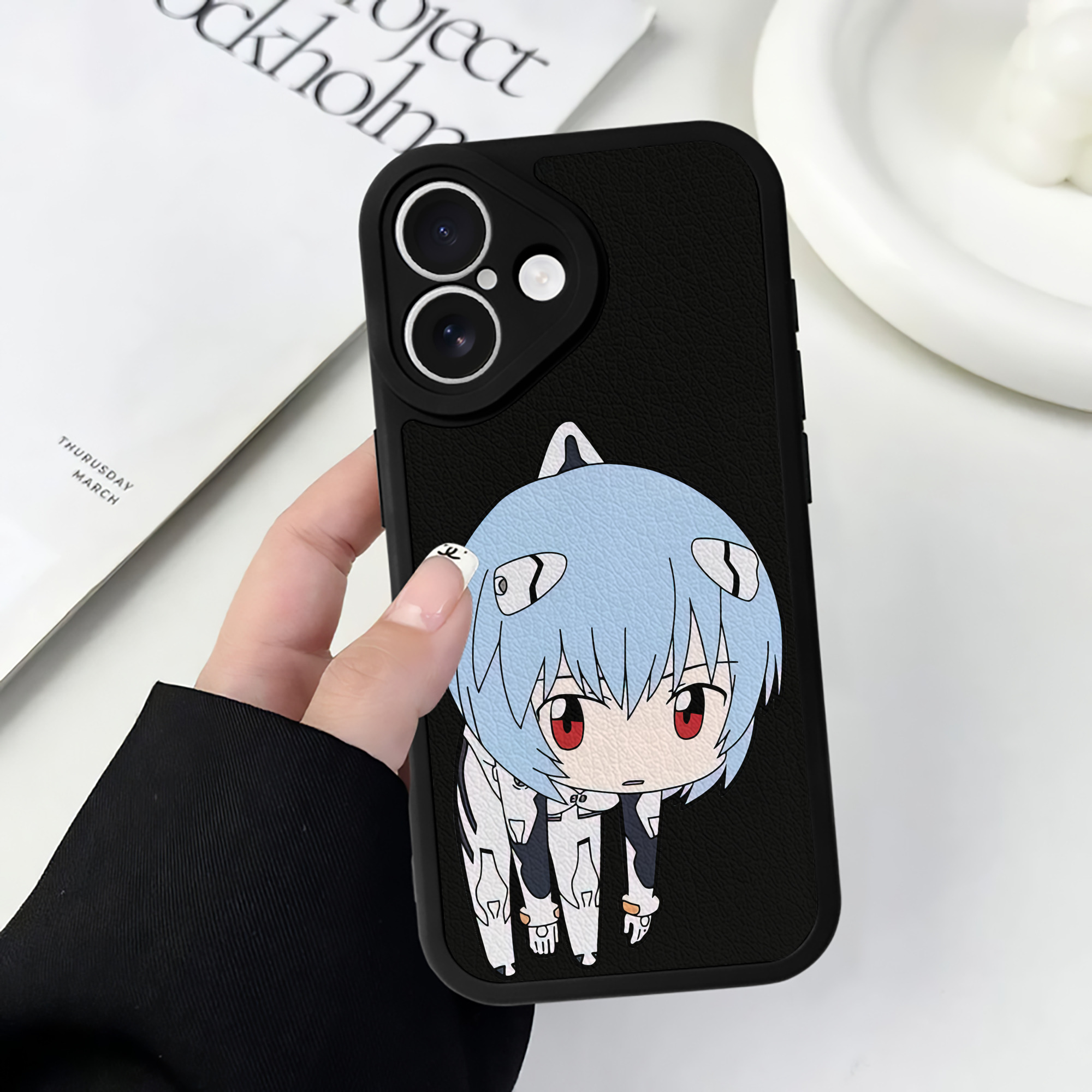（画像用） EVA 新世紀エヴァンゲリオン 【iPhone 16シリーズ対応】シリコンスマホケース（レザー調） 材質：シリコン